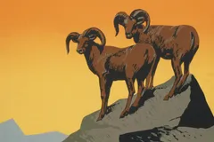 Bighorn Sheep in natural habitat