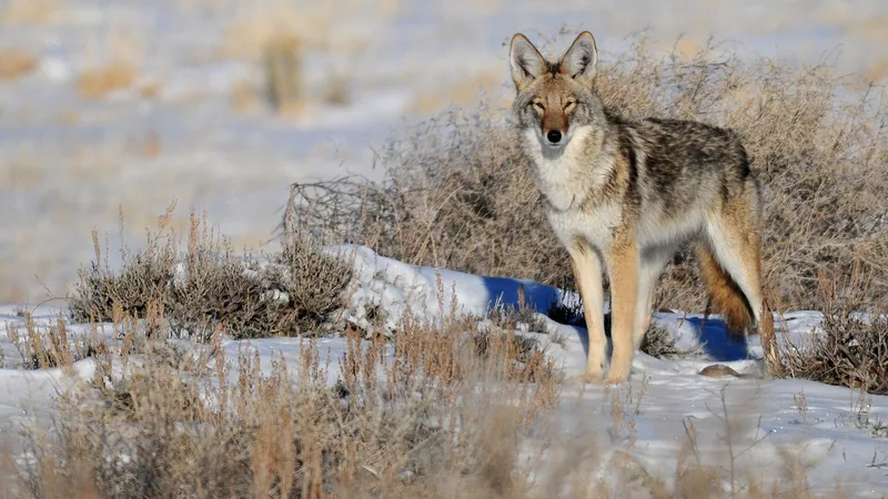 Coyote in natural habitat