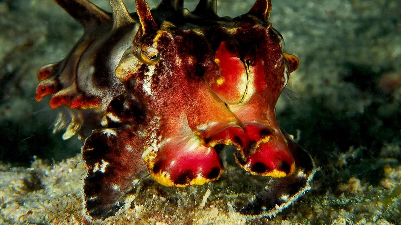 Flamboyant Cuttlefish in natural habitat