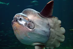 Ocean Sunfish (Mola Mola) in natural habitat