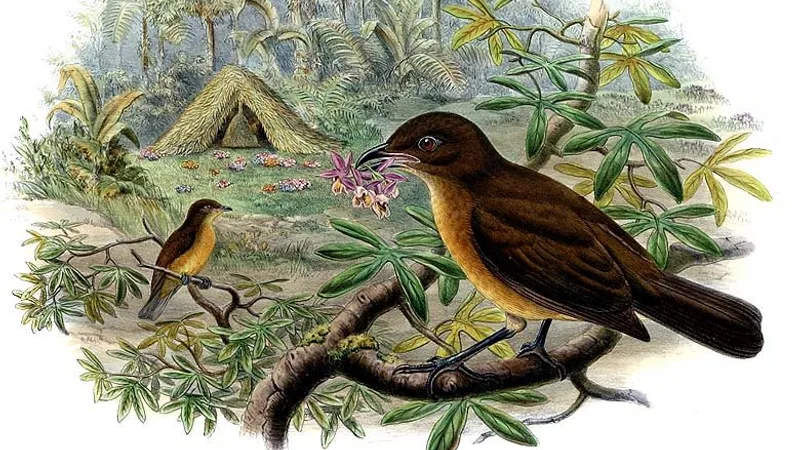 Vogelkop Bowerbird in natural habitat