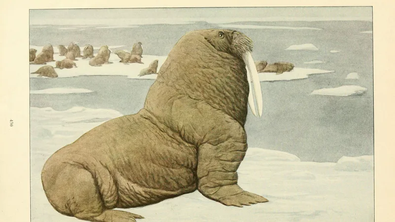 Walrus in natural habitat